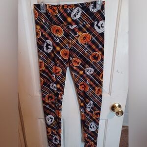 Soft Plaid Halloween Leggings